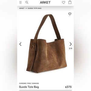 ARKET Suede Tote Bag